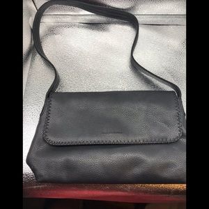 Liz Claiborne Black With Red Interior Purse